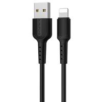 Кабель USB BOROFONE BX16 Easy USB - Lightning, 2А, 1 м, черный фото