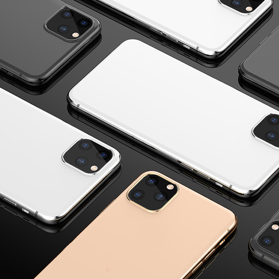 Защитное стекло на заднюю камеру HOCO A18 для iPhone 11 Pro/11 Pro Max, золотой фото