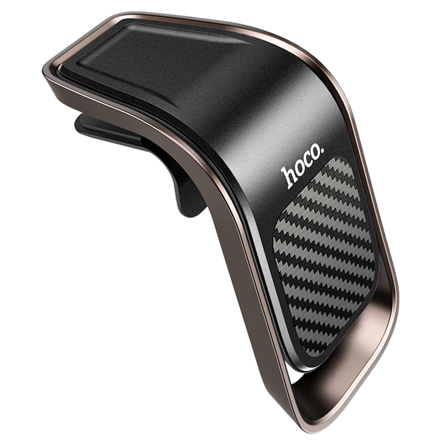 Автомобильный держатель HOCO CA74 Universe, магнитный, на воздуховод, черный+серый металлик фото