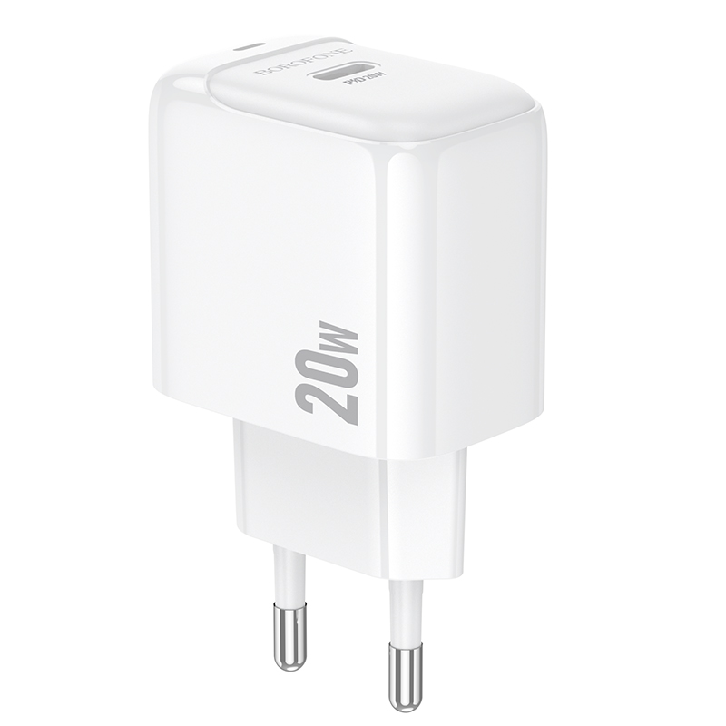 Сетевое зарядное устройство BOROFONE BAS43A Potential 1xUSB-C, 20W, белый фото