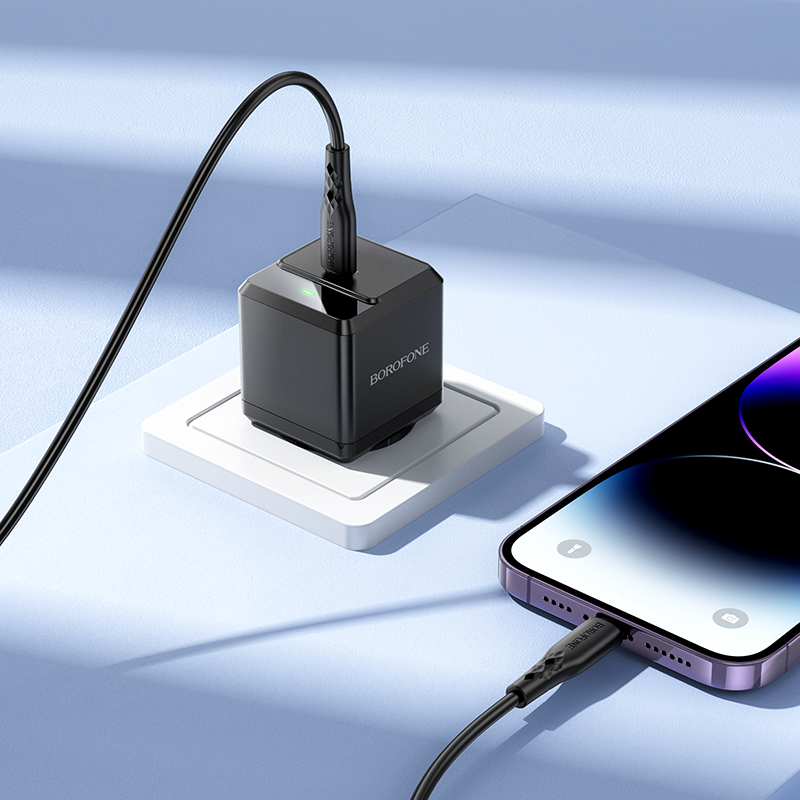 Сетевое зарядное устройство BOROFONE BN18 Intenso 1xUSB-C, 20W, черный фото