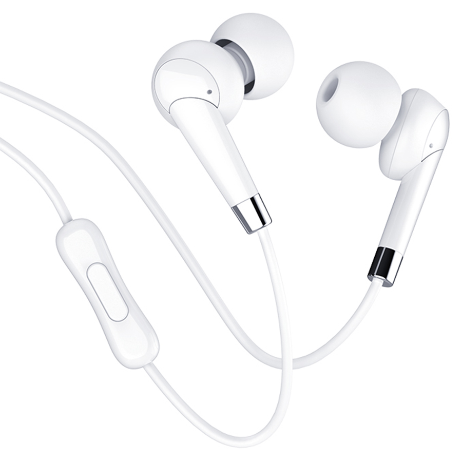 Проводные наушники HOCO M58 Amazing, Jack 3.5mm, 1.2 м, белый фото