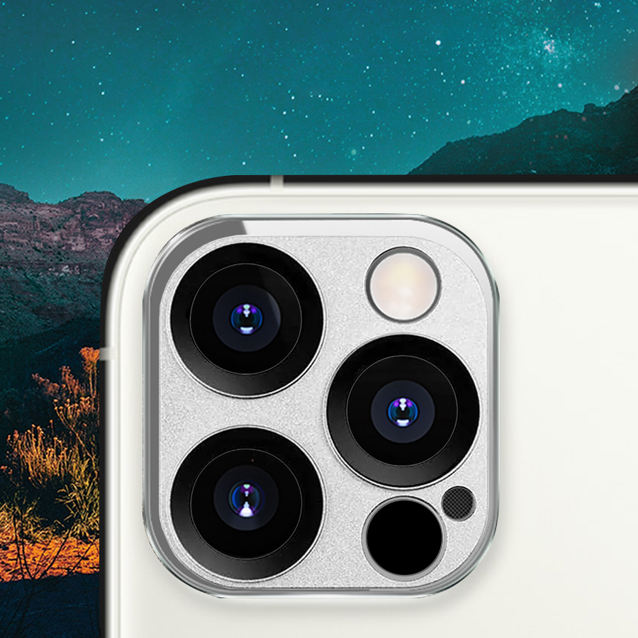 Защитное стекло на заднюю камеру COTEetCI Lens Film для iPhone 12 Pro 6.1", серебристый фото