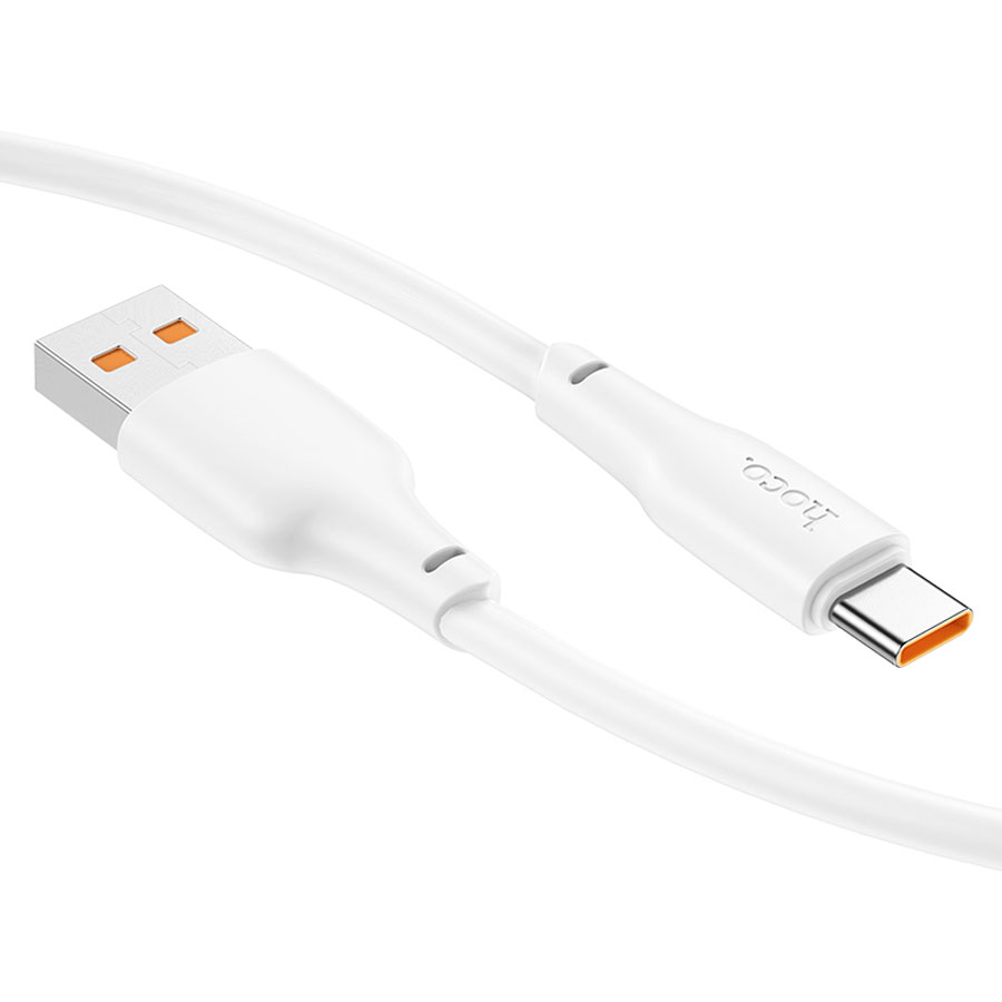 Кабель USB HOCO X93 Force USB - Type-C, 6A, 100W, 1 м, белый фото