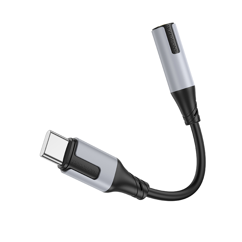 Переходник/Адаптер BOROFONE BV19 Creator Type-C (m) - Jack 3,5 (f), 15 см, черный фото