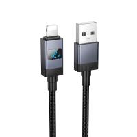 Кабель USB HOCO X118 Generous USB - Lightning, 2.4А, 1 м, черный фото