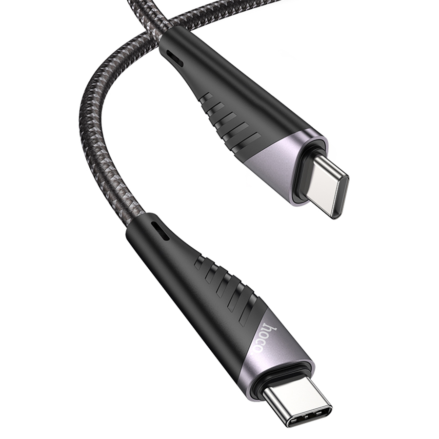 Кабель USB-C HOCO U95 Freeway Type-C - Type-C, 60W, 1.5 м, черный фото