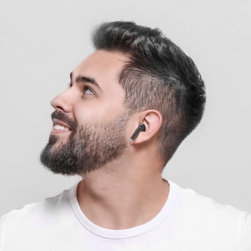 Беспроводные наушники TWS HOCO EQ1 Music, Bluetooth 5.3, черный фото