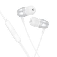 Проводные наушники BOROFONE BM95 Excepcional, Type-C, 1.2 м, серебристый фото