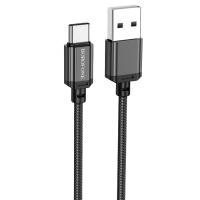 Кабель USB BOROFONE BX87 Sharp USB - Type-C, 3A, 1 м, черный оптом недорого с доставкой Кабель USB BOROFONE BX87 Sharp USB - Type-C, 3A, 1 м, черный фото
