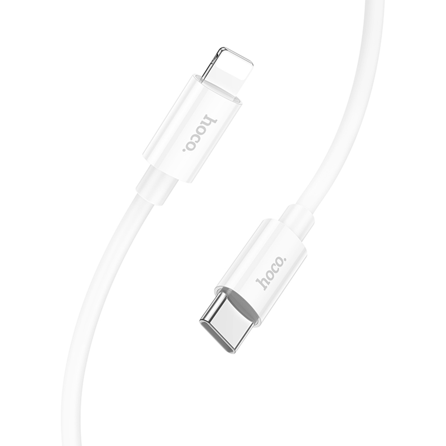 Кабель USB-C HOCO X87 Magic Type-C - Lightning, 20W, 1 м, белый фото