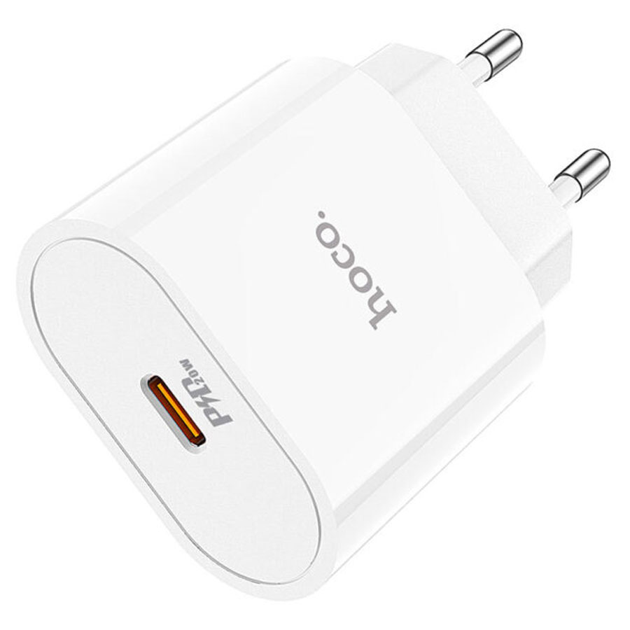 Сетевое зарядное устройство HOCO C94A 1xUSB-C, 3.0A, 20W, белый фото