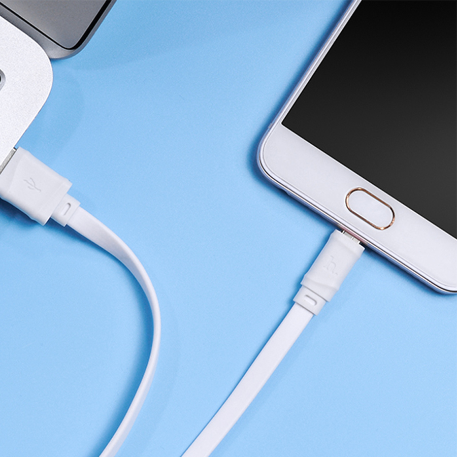 Кабель USB HOCO X5 Bambo USB - Lightning, 2.4А, 1 м, белый фото