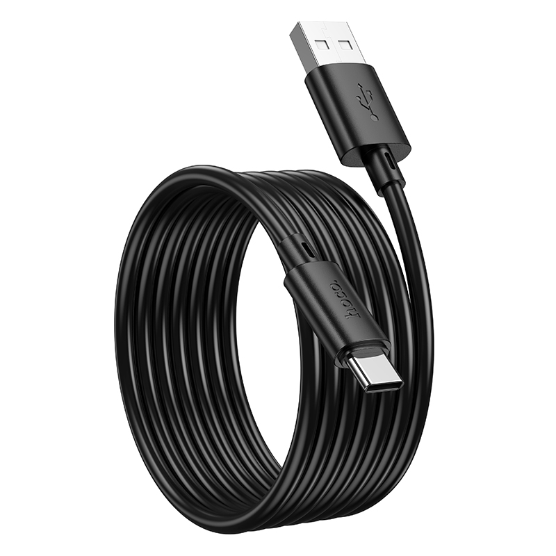 Кабель USB HOCO X88 Gratified USB - Type-C, 3A, 2 м, черный фото