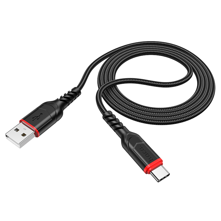Кабель USB HOCO X59 Victory USB - Type-C, 3A, 1 м, черный фото