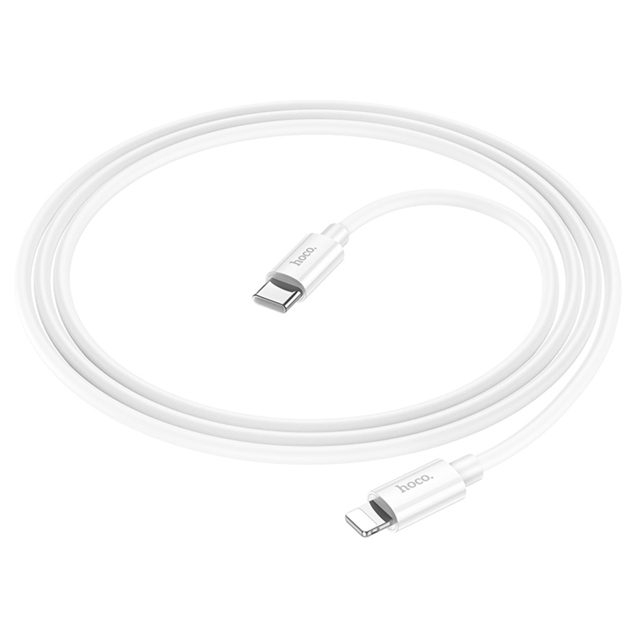 Кабель USB-C HOCO X87 Magic Type-C - Lightning, 20W, 1 м, белый фото