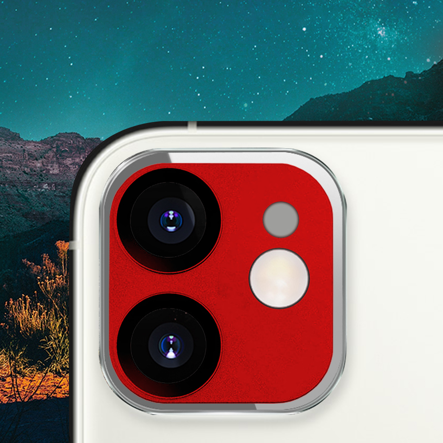 Защитное стекло на заднюю камеру COTEetCI Lens Film для iPhone 12 Mini 5.4", красный фото