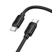 Кабель USB-C HOCO X115 Surpass Type-C - Type-C, 3A, 60W, 1 м, черный фото