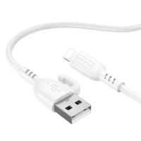 Кабель USB BOROFONE BX91 Symbol USB - Lightning, 3A, 1 м, белый фото