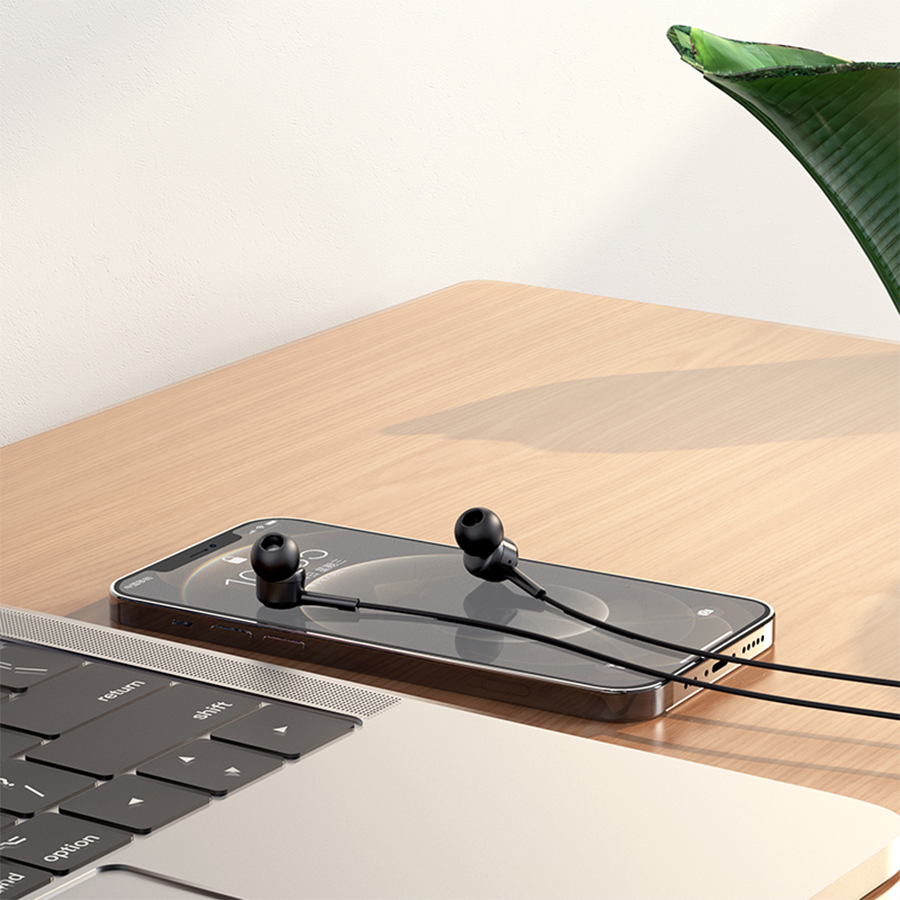 Проводные наушники HOCO M82 La musique, Jack 3.5mm, 1.2 м, черный фото