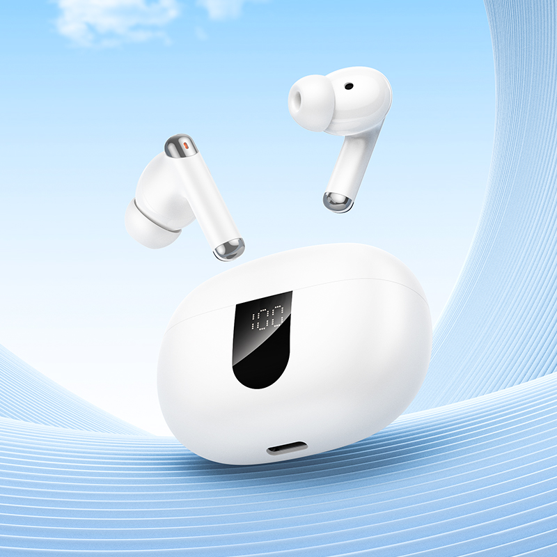 Беспроводные наушники TWS HOCO EQ26 Nice, Bluetooth 5.4, белый фото