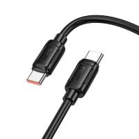 Кабель USB-C HOCO X115 Surpass Type-C - Type-C, 5A, 240W, 1 м, черный фото