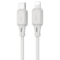 Кабель USB-C HOCO X101 Assistant Type-C - Lightning, 27W, 1 м, серый оптом недорого с доставкой Кабель USB-C HOCO X101 Assistant Type-C - Lightning, 27W, 1 м, серый фото