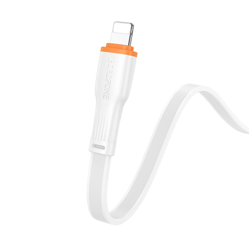 Кабель USB BOROFONE BX118 Esplendido USB - Lightning, 2.4А, 1 м, белый фото