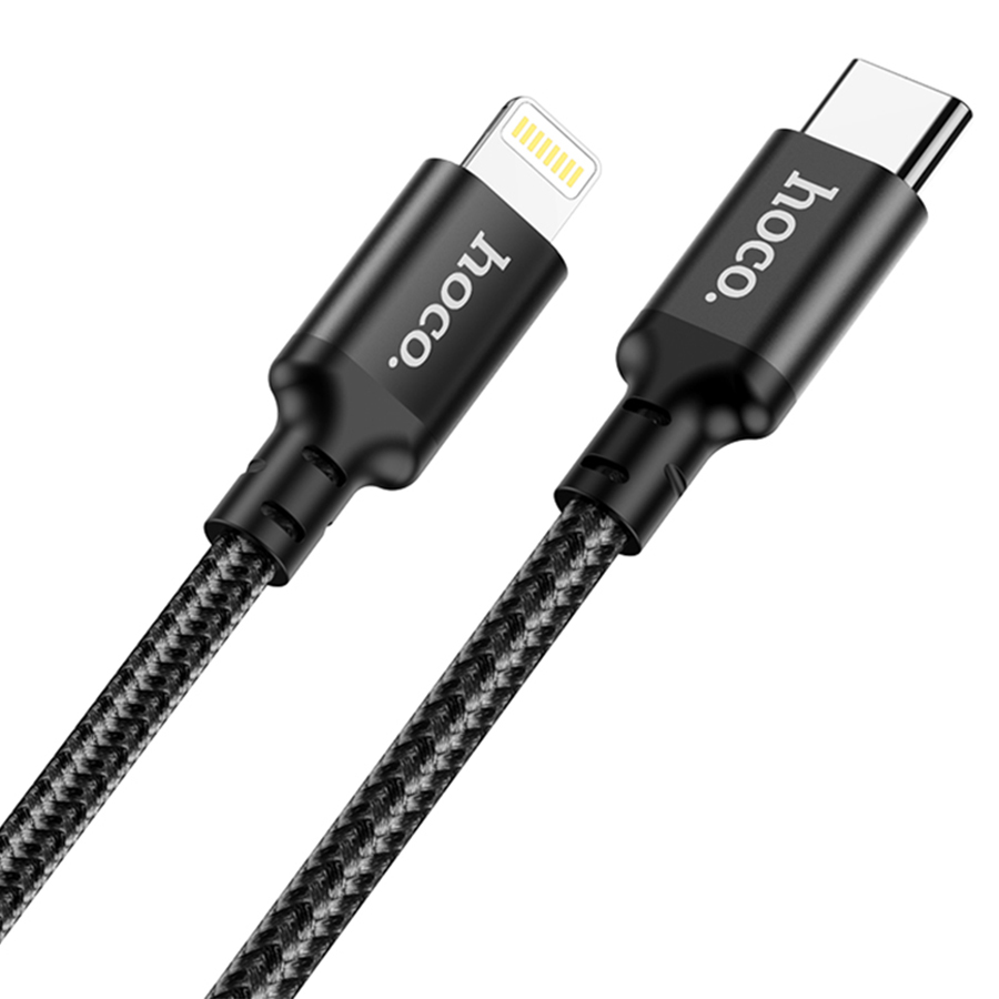 Кабель USB-C HOCO X14 Double speed Type-C - Lightning, 3A, 20W, 2 м, черный фото
