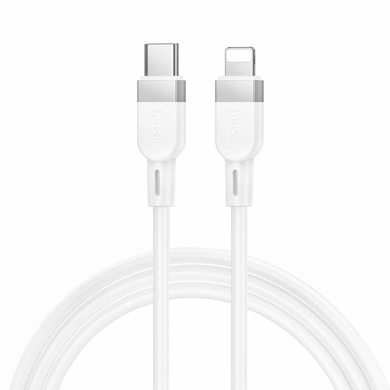 Кабель USB-C HOCO X109 Energy  Type-C - Lightning, 27W, 1 м, белый фото