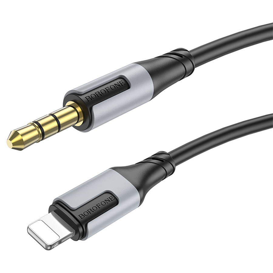 Аудиокабель BOROFONE BL19 Creator AUX Jack 3,5 (m) - Lightning (m), 1 м, черный фото