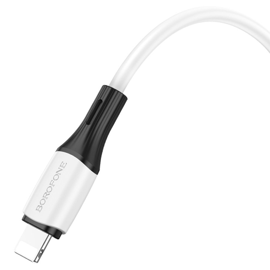 Кабель USB BOROFONE BX79 USB - Lightning, 2.4А, 1 м, белый фото