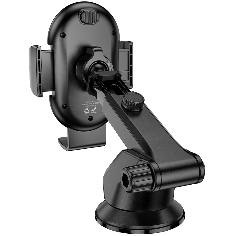 Автомобильный держатель BOROFONE BH134 Rio, зажимной, на приборную панель, черный фото