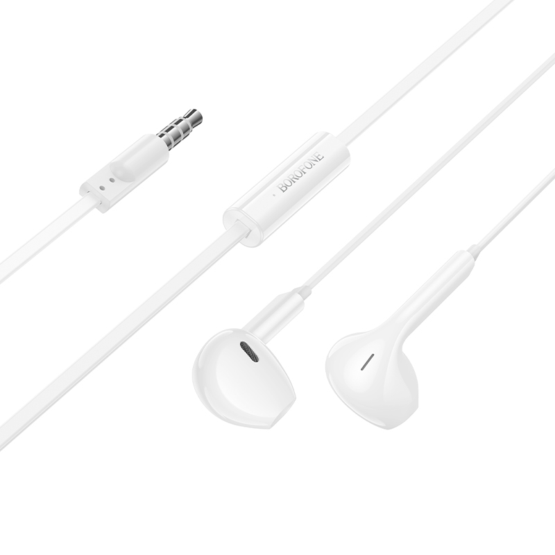 Проводные наушники BOROFONE BM99 Star, Jack 3.5mm, 1.2 м, белый фото