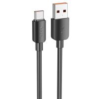 Кабель USB HOCO X96 Hyper USB - Type-C, 6A, 100W, 1 м, черный фото