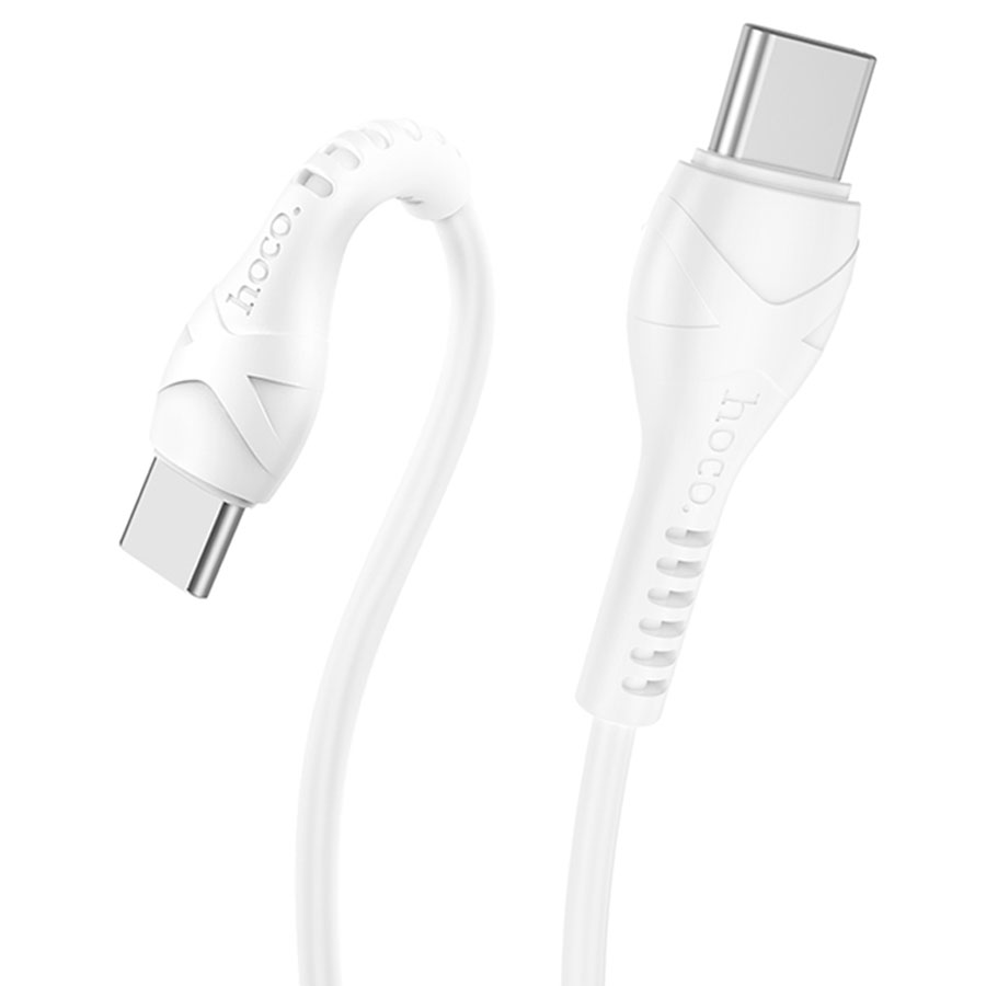 Кабель USB-C HOCO X37 Cool Type-C - Type-C, 3A, 60W, 1 м, белый фото