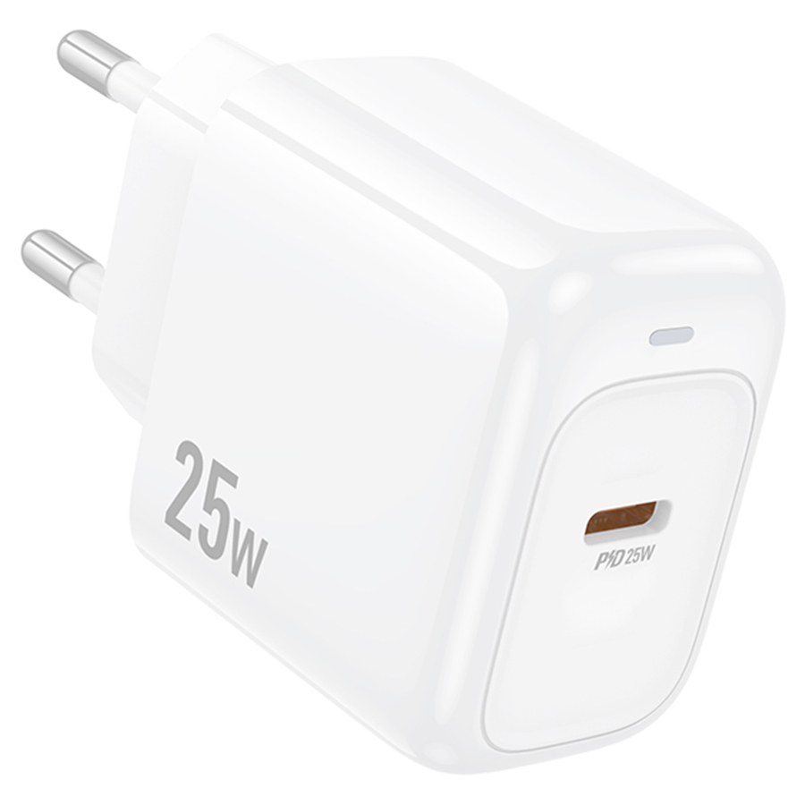 Сетевое зарядное устройство HOCO CS53A Surplus 1xUSB-C, 25W, белый фото