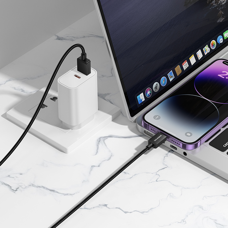 Кабель USB BOROFONE BX120 Placer USB - Lightning, 2.4А, 1 м, черный фото