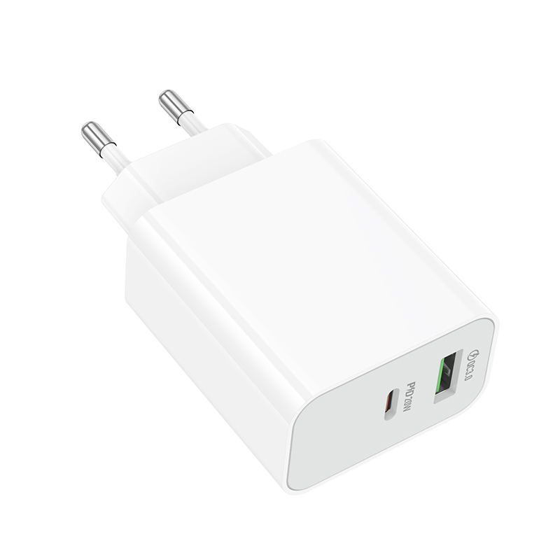 Сетевое зарядное устройство BOROFONE BA106A Stellar 1xUSB + 1xUSB-C, 3A, 20W, белый фото