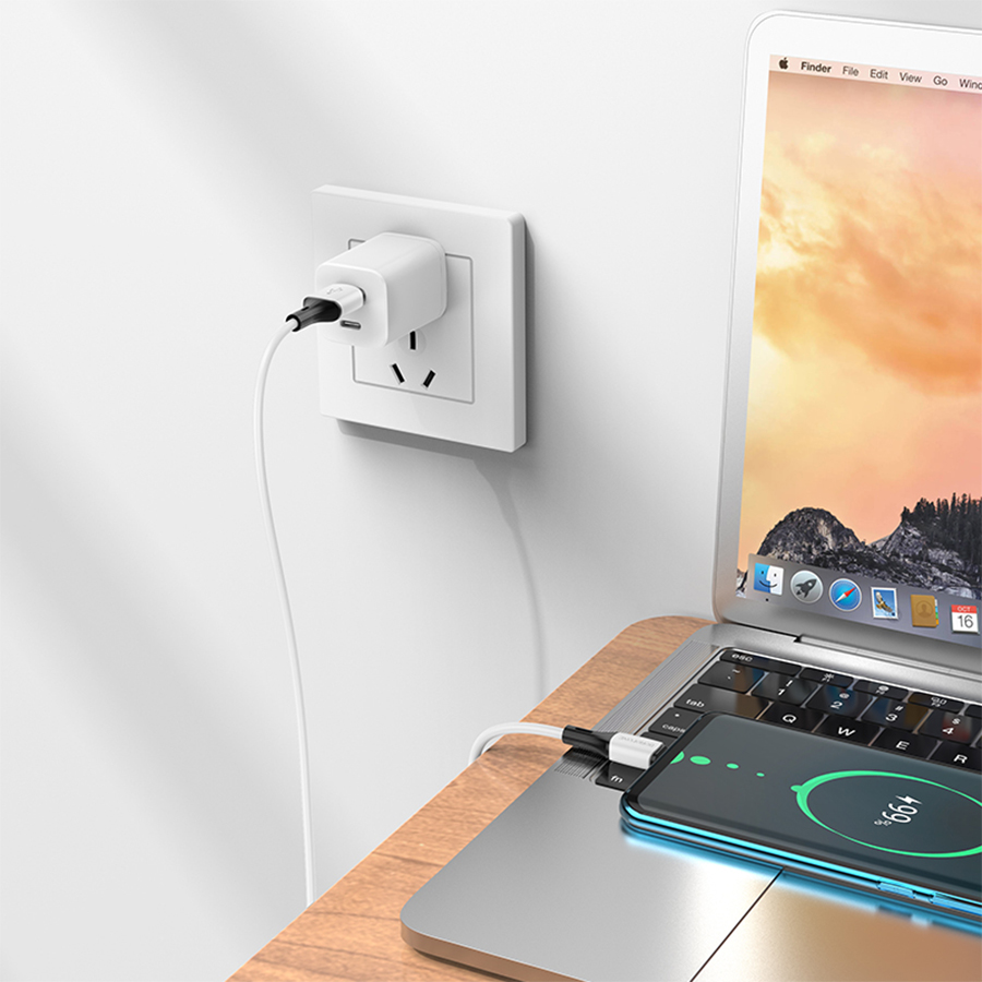 Кабель USB BOROFONE BX79 USB - Type-C, 3A, 1 м, белый фото