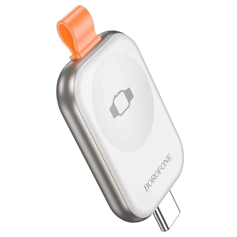 Зарядное устройство BOROFONE BQ25A для Apple Watch 1xUSB-C, 2.5W, серебристый фото