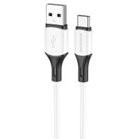 Кабель USB BOROFONE BX79 USB - Type-C, 3A, 1 м, белый фото
