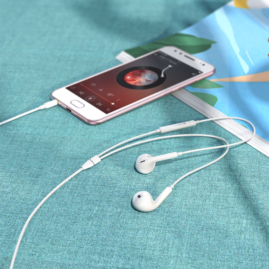 Проводные наушники BOROFONE BM80 Max Gorgeous, Jack 3.5mm, 1.2 м, белый фото