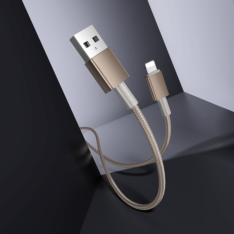 Кабель USB HOCO X119 Energy USB - Lightning, 2.4А, 1 м, золотой фото