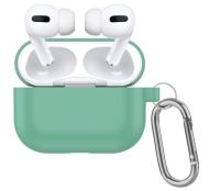Чехол силиконовый с карабином для Airpods Pro 2, мятный (5) фото