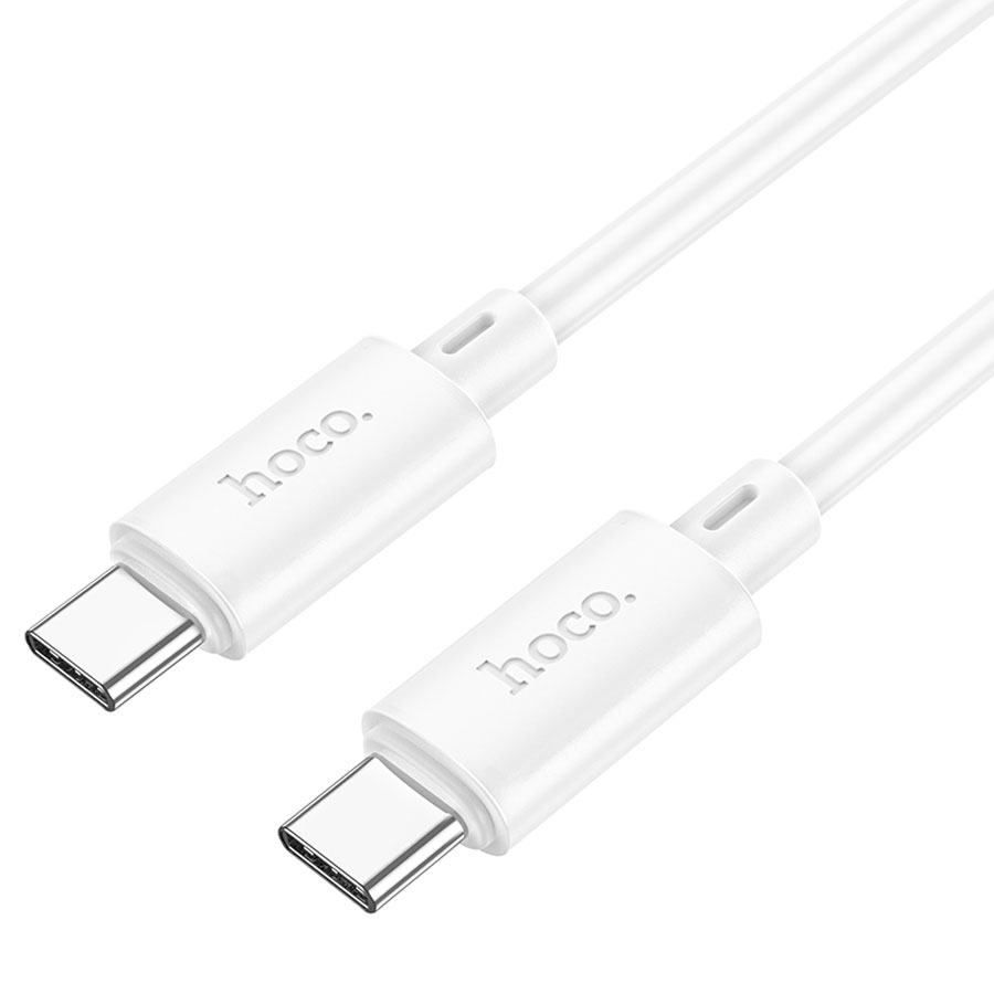 Кабель USB-C HOCO X88 Gratified Type-C - Type-C, 3A, 60W, 1 м, белый фото