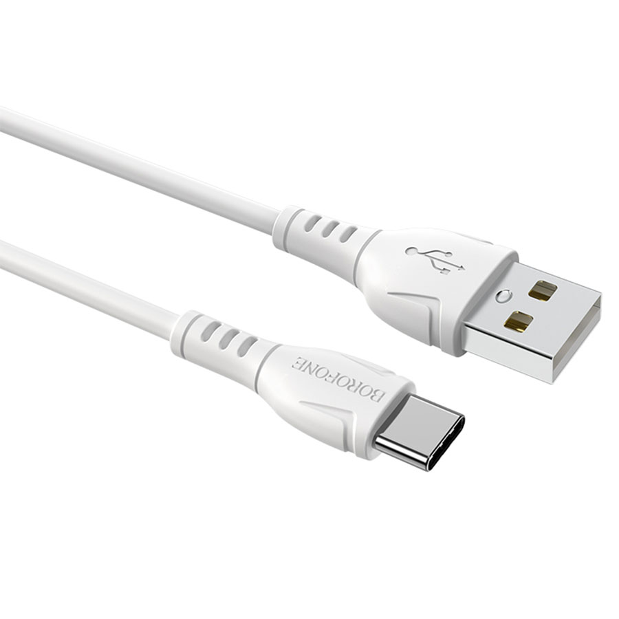 Кабель USB BOROFONE BX51 Triumph USB - Type-C, 3A, 1 м, белый оптом недорого с доставкой Кабель USB BOROFONE BX51 Triumph USB - Type-C, 3A, 1 м, белый фото