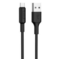 Кабель USB HOCO X25 Soarer USB - MicroUSB, 2А, 1 м, черный фото