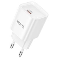 Сетевое зарядное устройство HOCO C146A Charm 1xUSB-C, 20W, белый фото