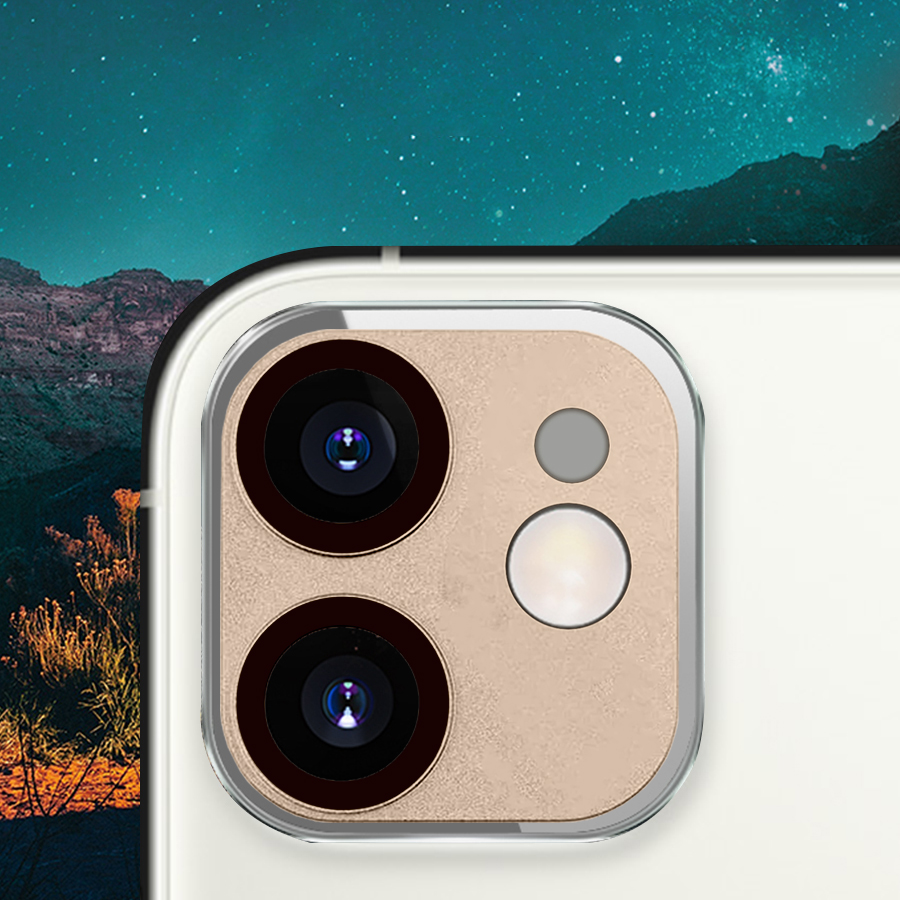 Защитное стекло на заднюю камеру COTEetCI Lens Film для iPhone 12 6.1", золотой фото